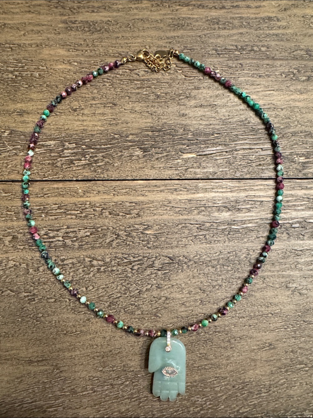 Jade Hamsa. This piece truly shines!